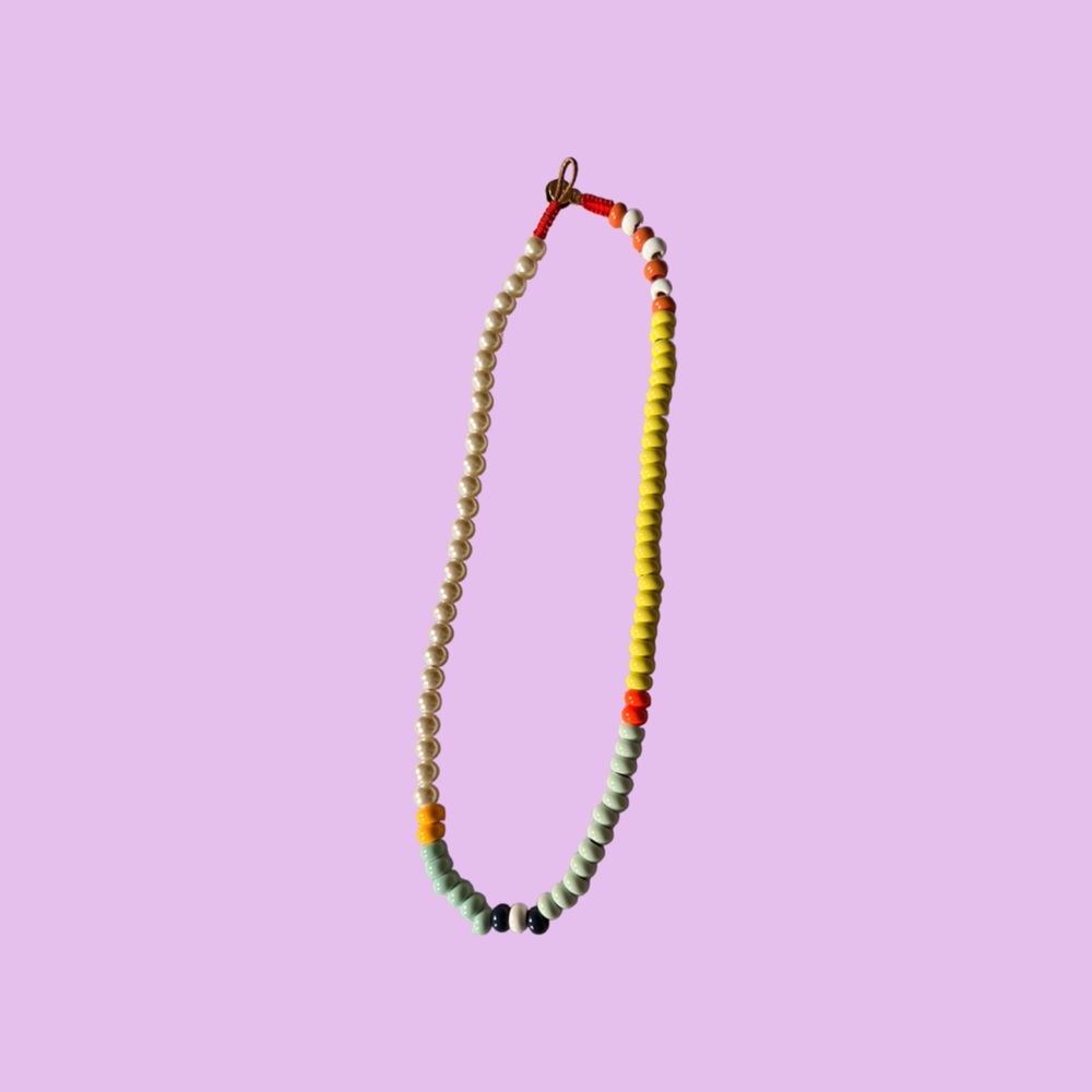 Roxanne Assoulin Pearl and Bead Necklace. Never worn.